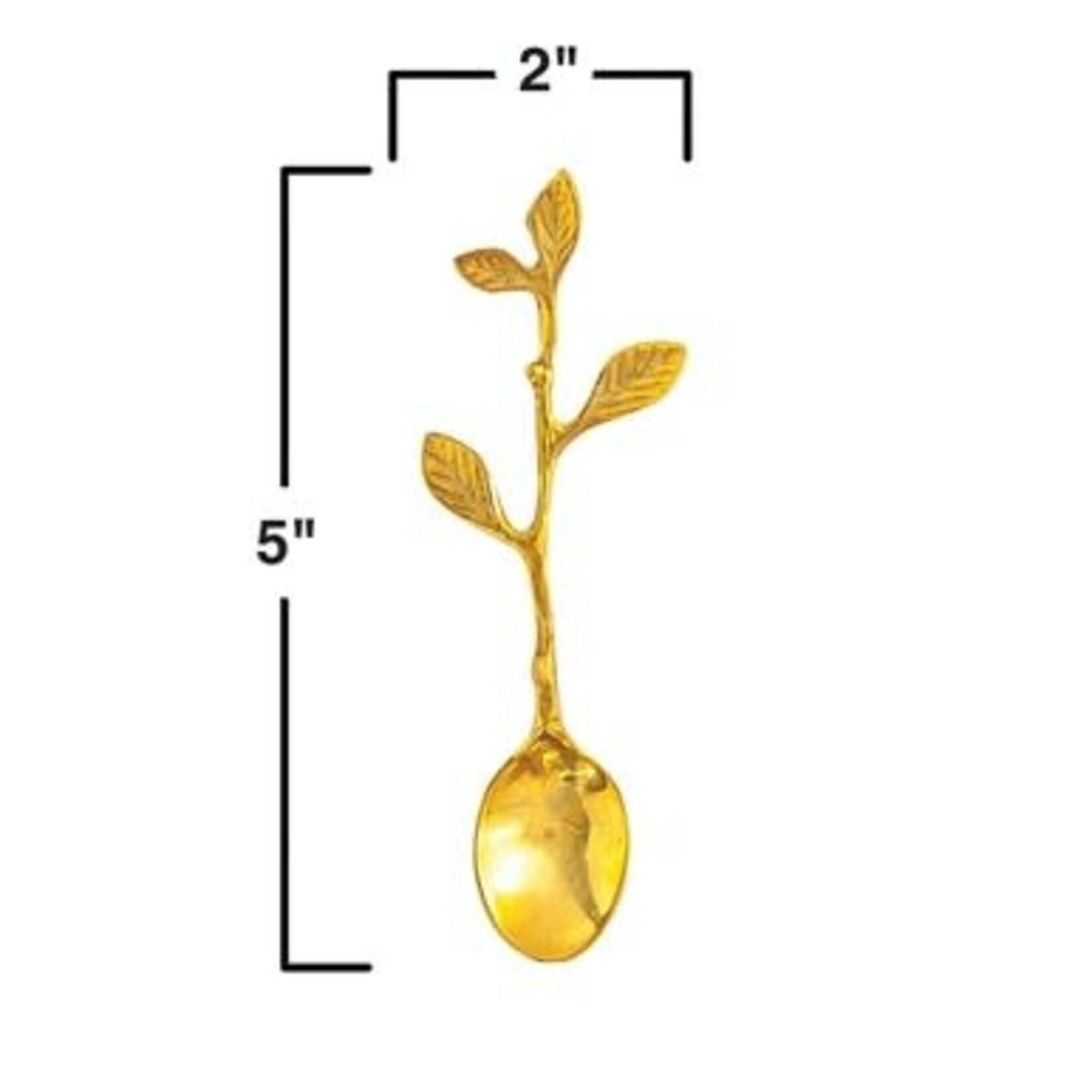 m. lynne designs leaf handle spoon