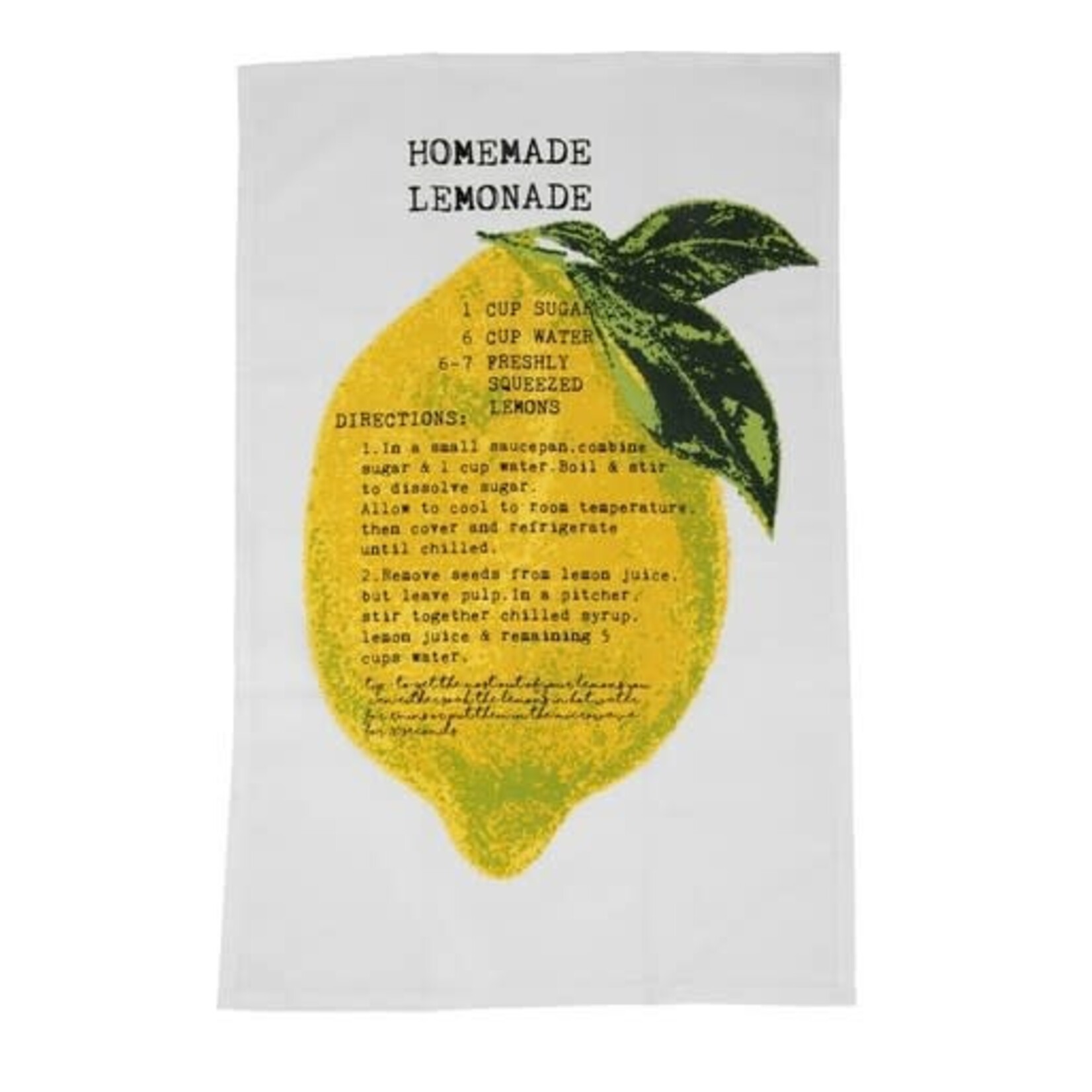 m. lynne designs lemon set of three tea towels