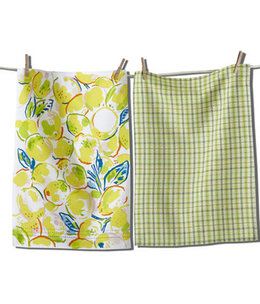 available at m. lynne designs Lemons Dishtowel Set of Two