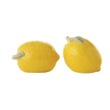 available at m. lynne designs Lemons Salt & Pepper Set