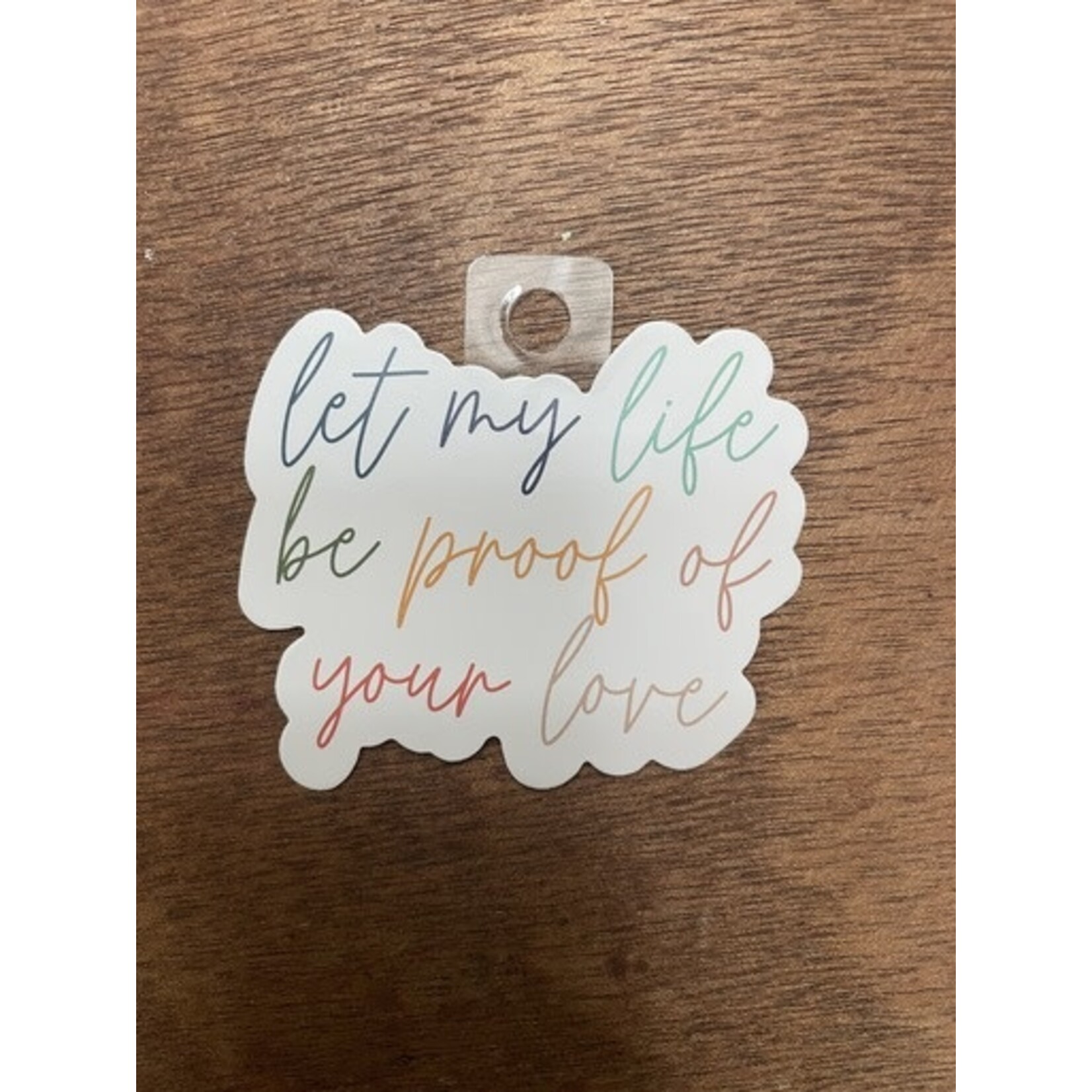 m. lynne designs let my life sticker