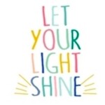 m. lynne designs let your light shine sticker