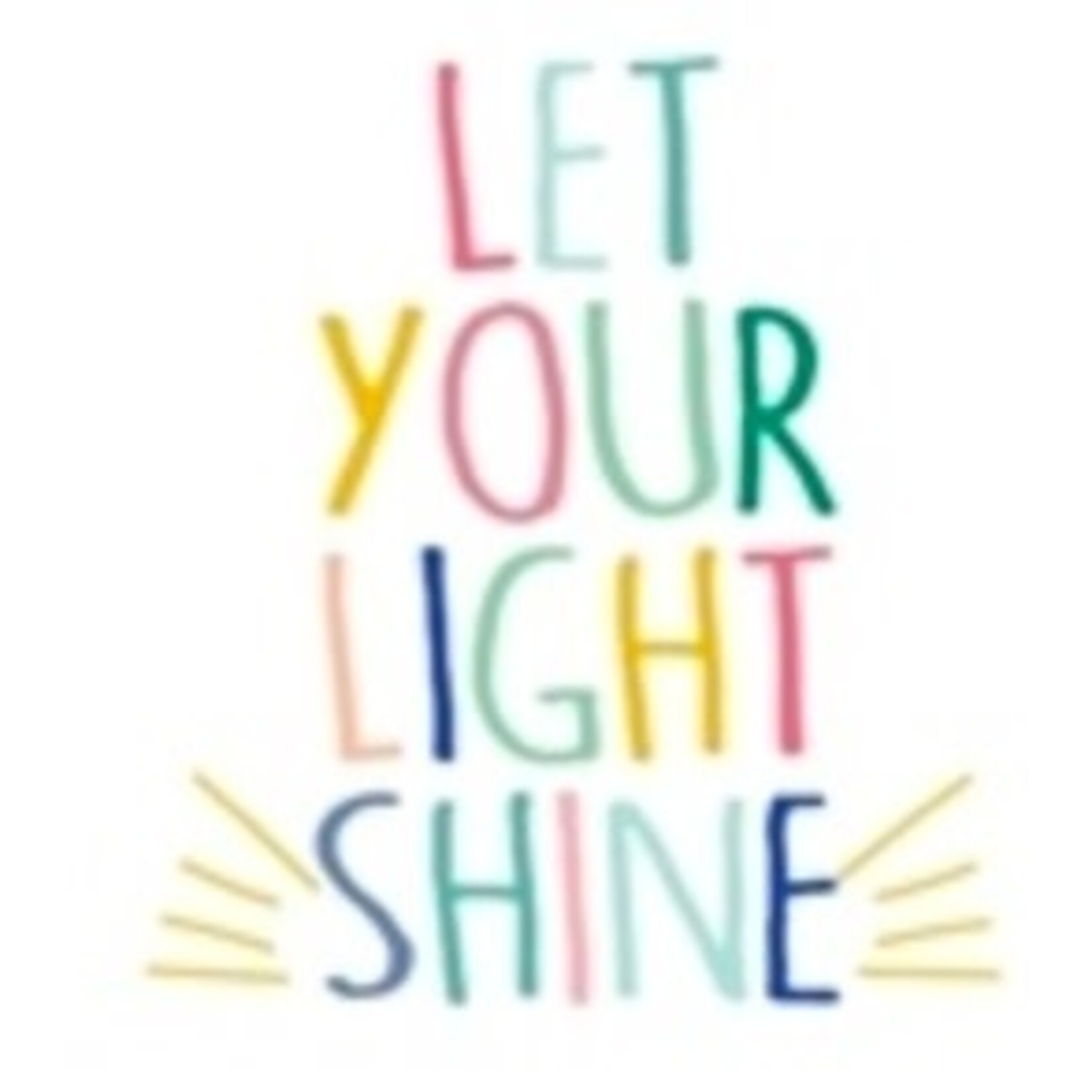m. lynne designs let your light shine sticker