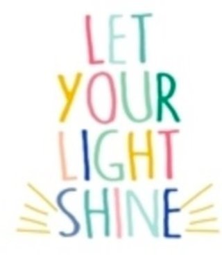 available at m. lynne designs Let Your Light Shine Sticker
