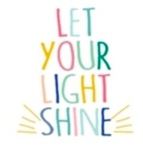 available at m. lynne designs Let Your Light Shine Sticker