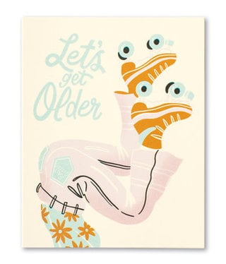 available at m. lynne designs Let's Get Older Card
