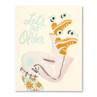 available at m. lynne designs Let's Get Older Card