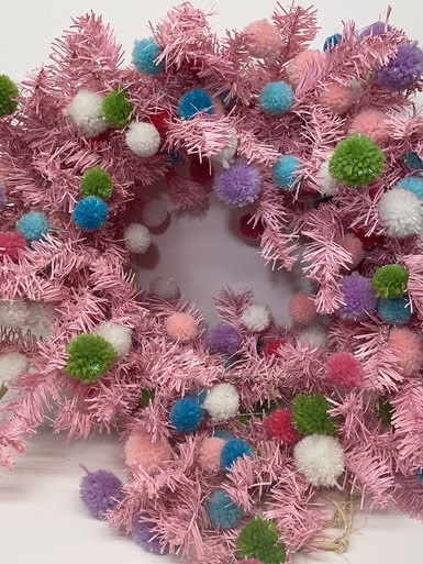 available at m. lynne designs Light Pink Wreath