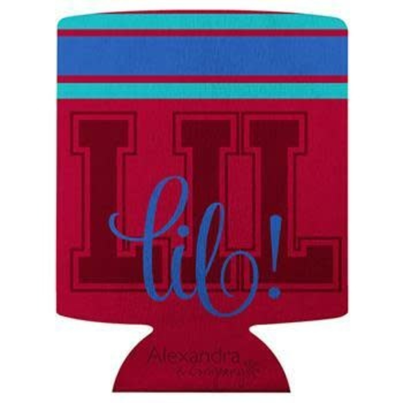 m. lynne designs lil sis maroon koozie