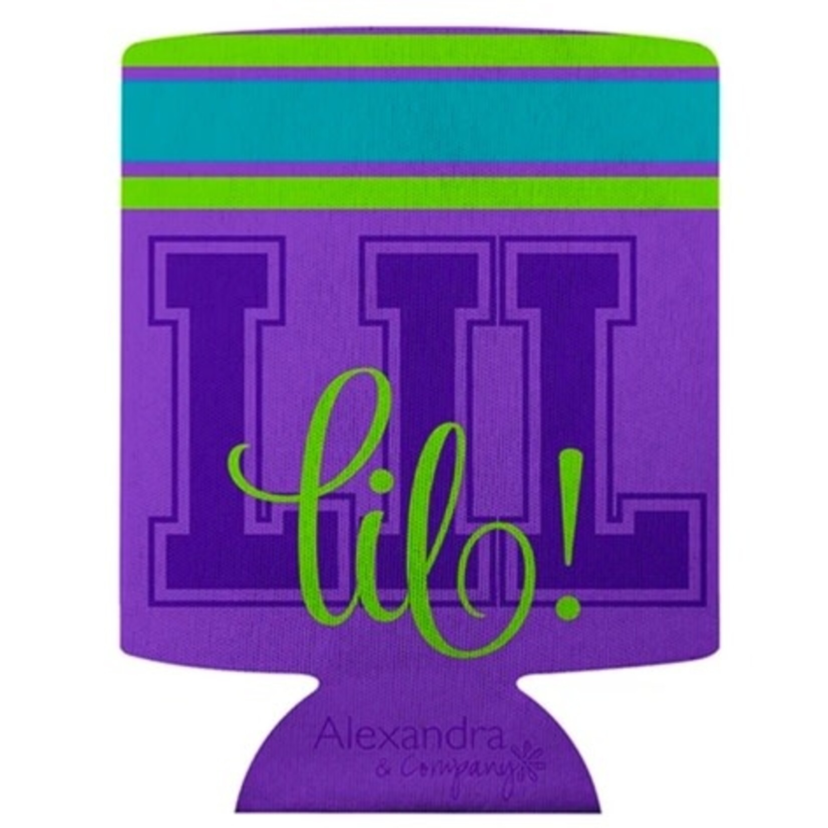 m. lynne designs lil sis purple koozie