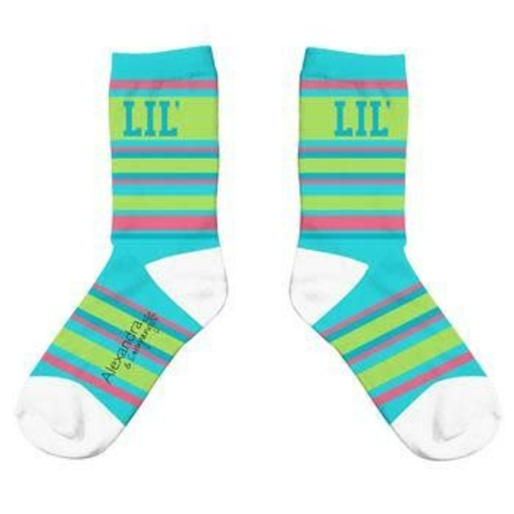 m. lynne designs 'lil' teal crew socks