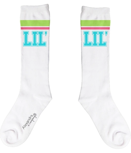 available at m. lynne designs Lil Teal Knee High Socks