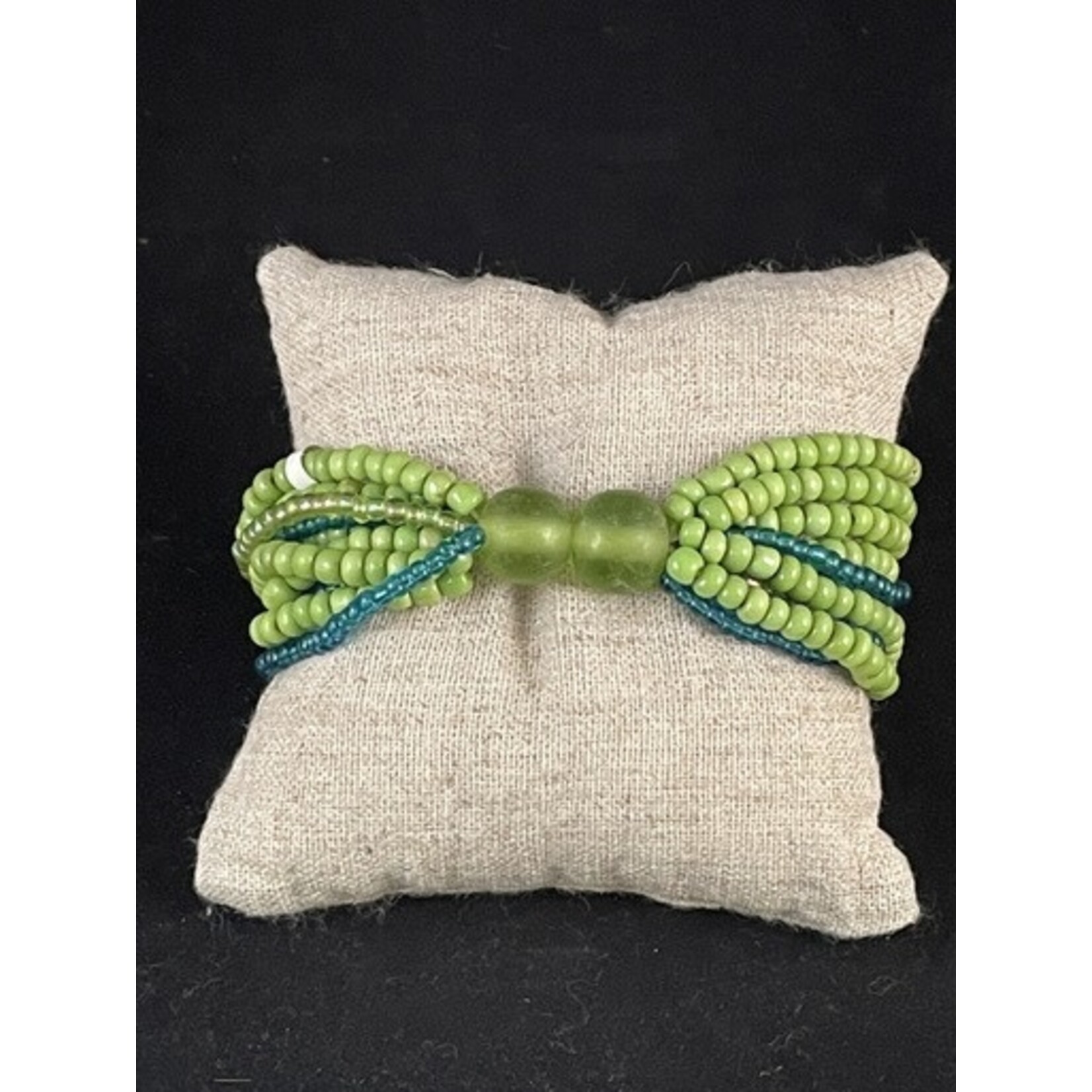 m. lynne designs lime summer elastic bracelet