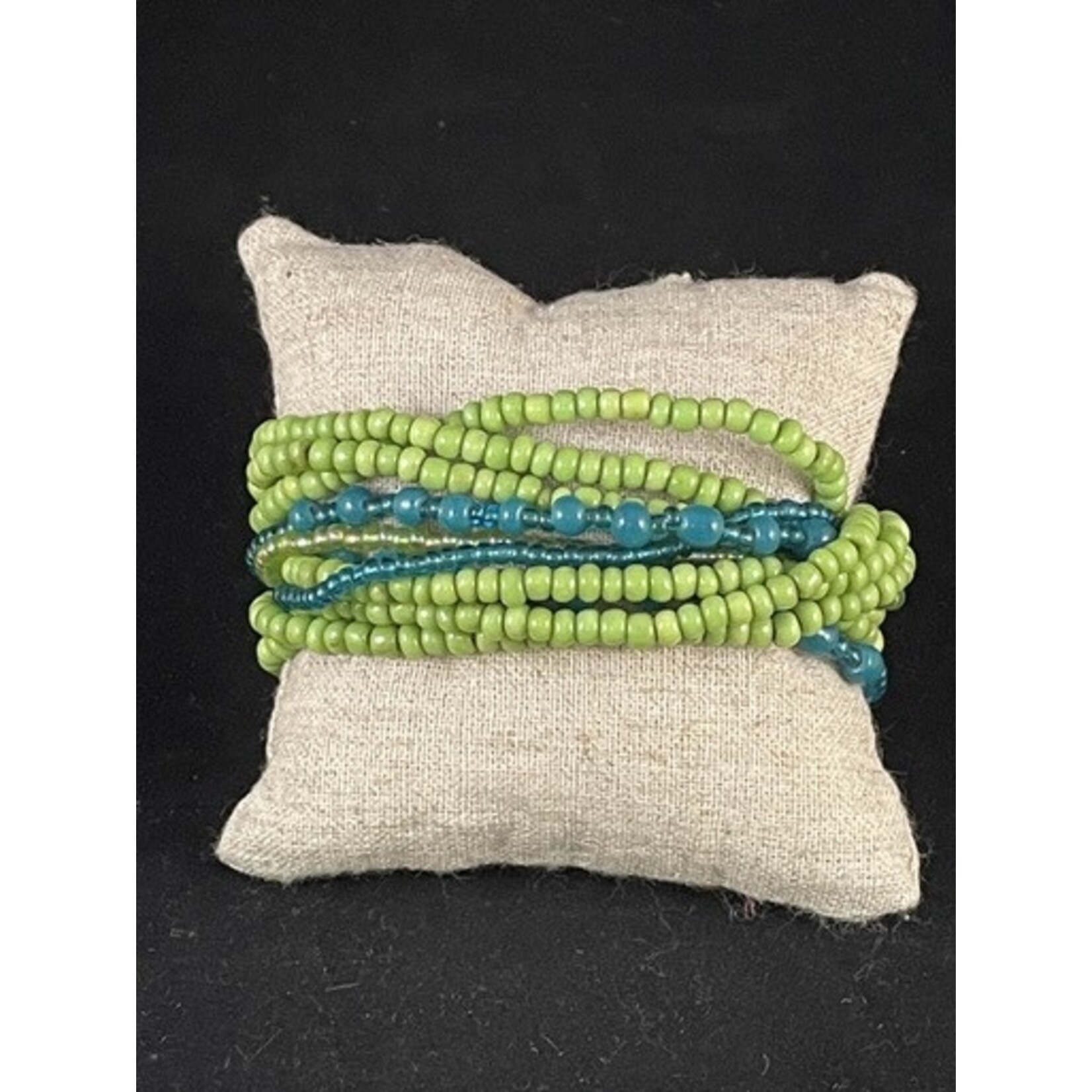m. lynne designs lime summer elastic bracelet