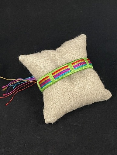 available at m. lynne designs Lime Wrapped Thread Cuff