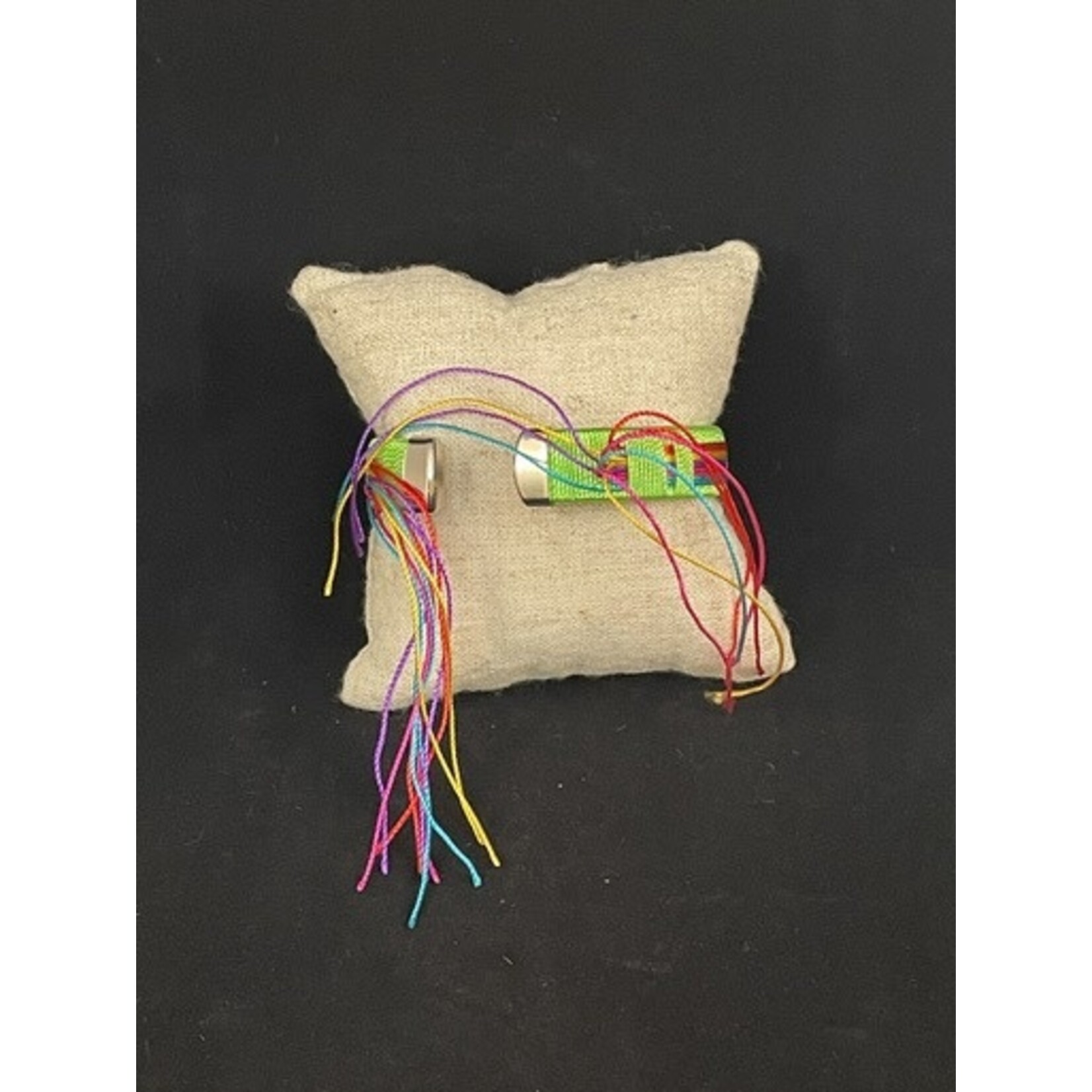 m. lynne designs lime wrapped thread cuff
