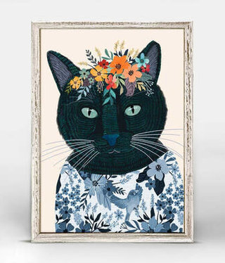 available at m. lynne designs Lolo the Cat Framed Canvas