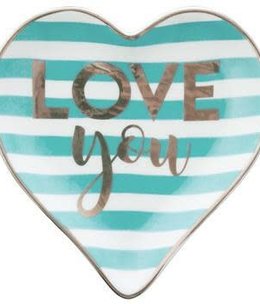 available at m. lynne designs Love You Heart Trinket Tray