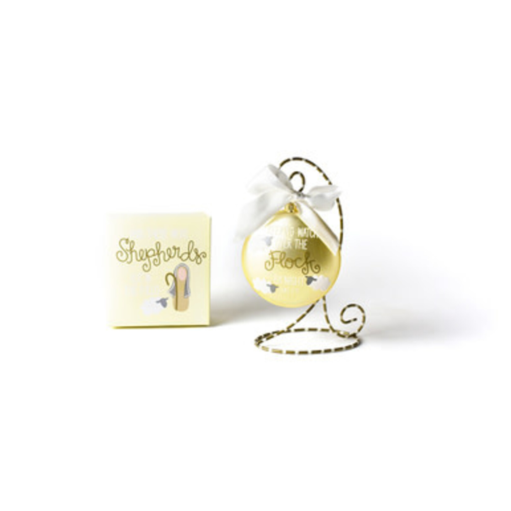 coton colors luke 2:8 glass ornament