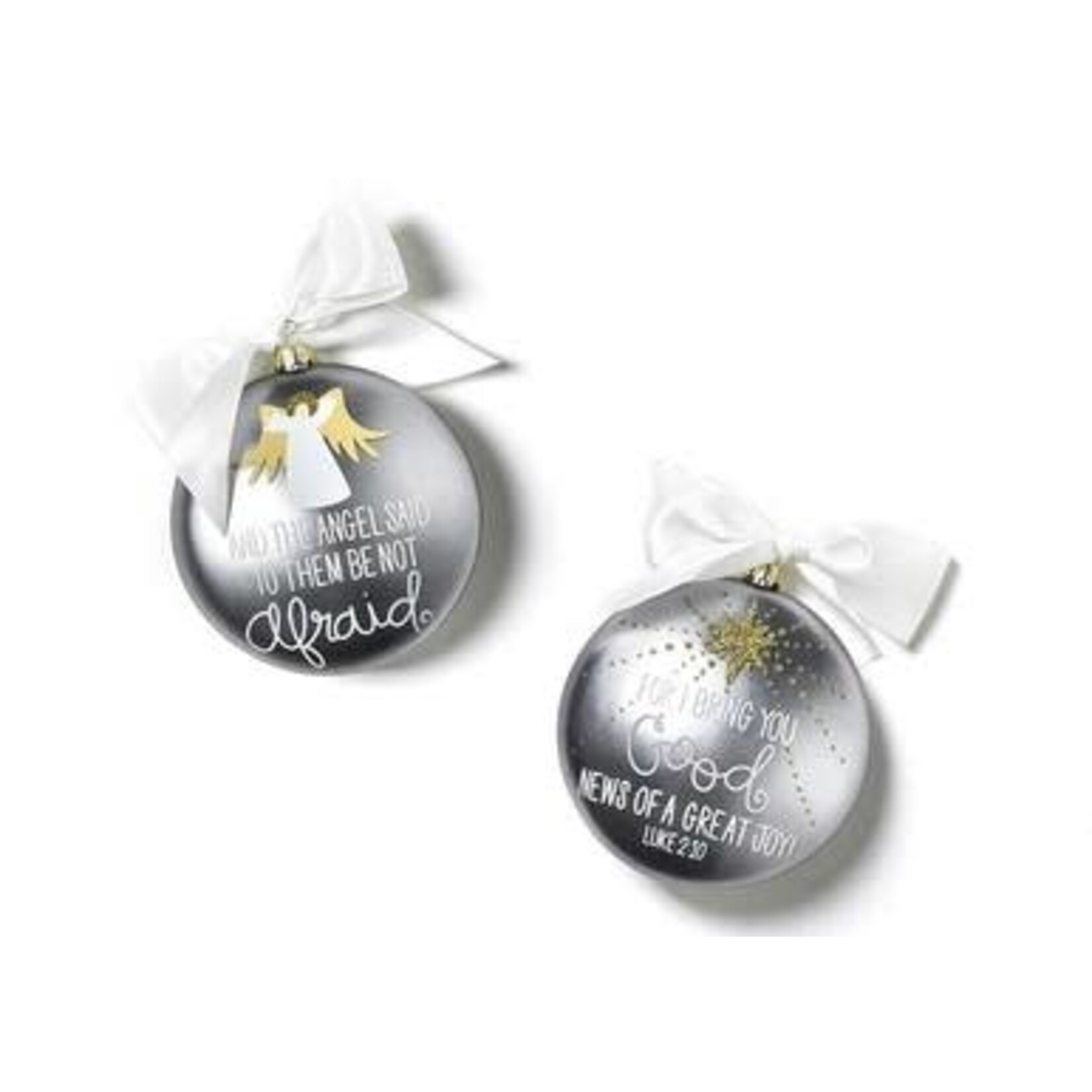 coton colors luke 2:10 glass ornament