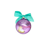 coton colors luke 2:11 metallic glass ornament