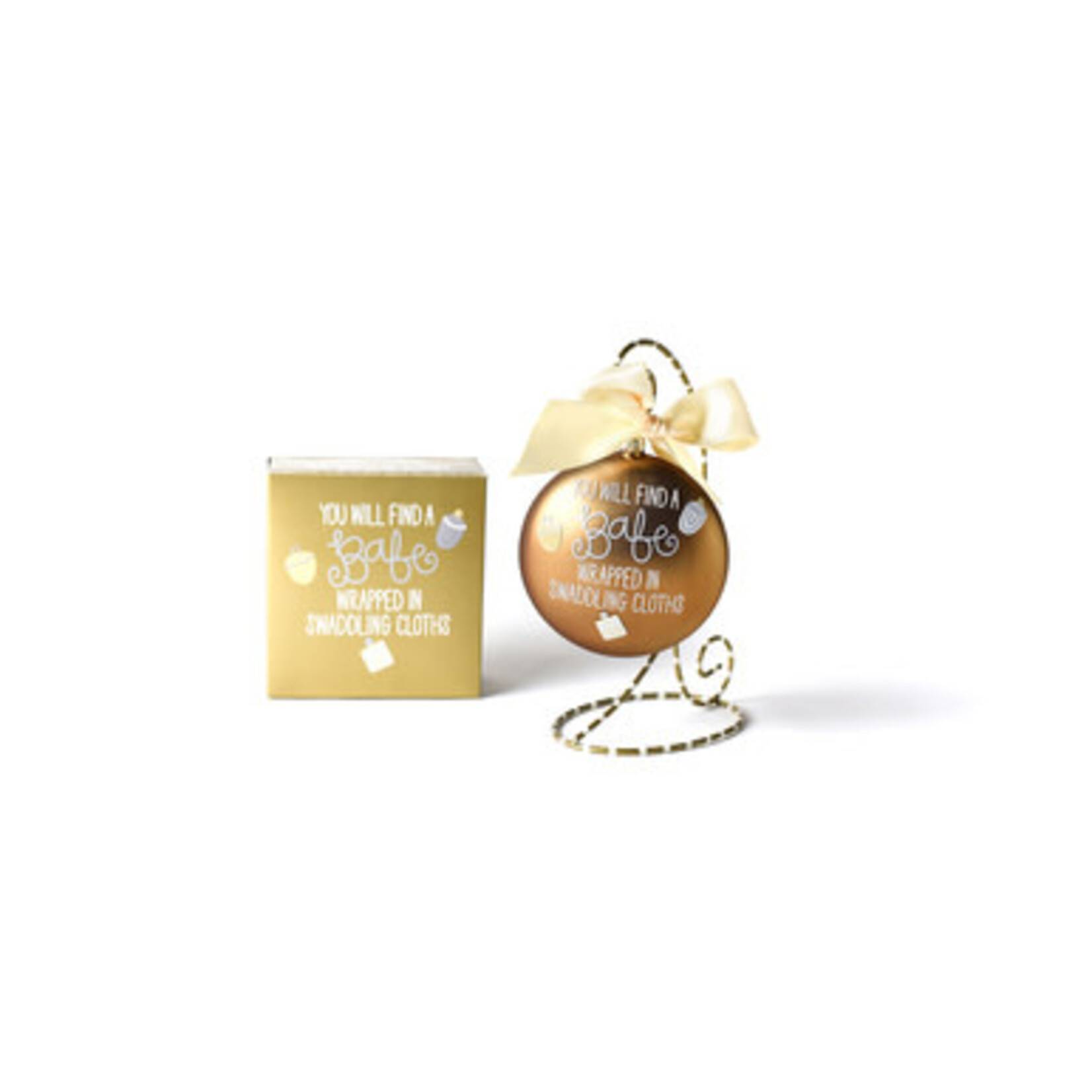 coton colors luke 2:12 glass ornament