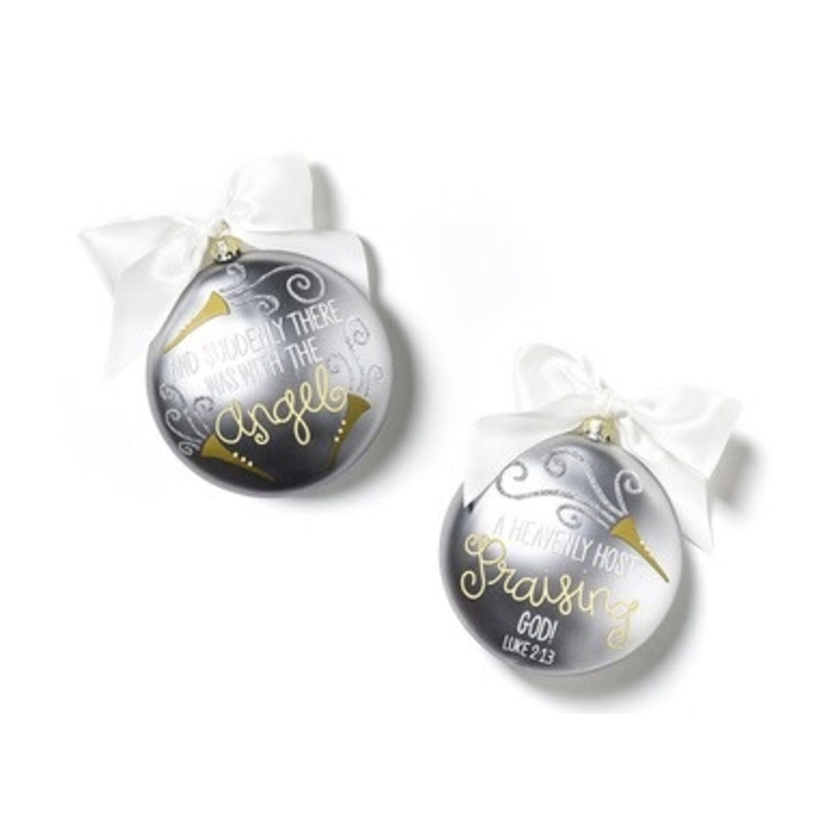 coton colors luke 2:13 glass ornament
