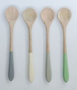 available at m. lynne designs Mango Wood Spoon with Color Dipped Handle
