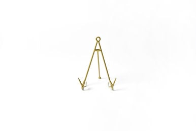 coton colors gold medium flare plate stand