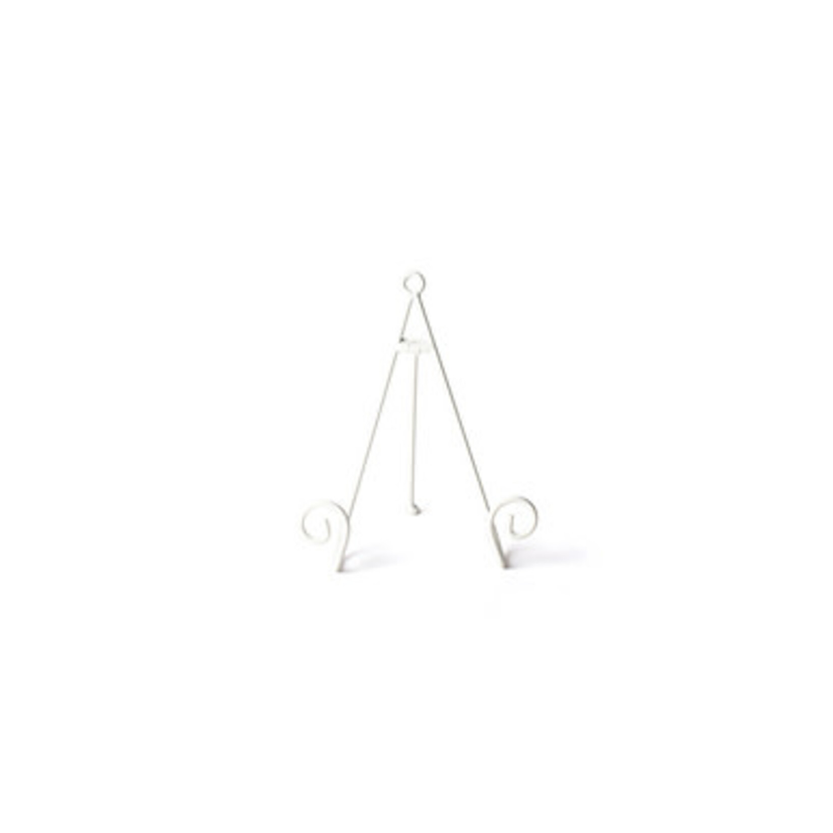 coton colors white medium swirl plate stand