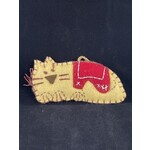 m. lynne designs meow cat felt ornament