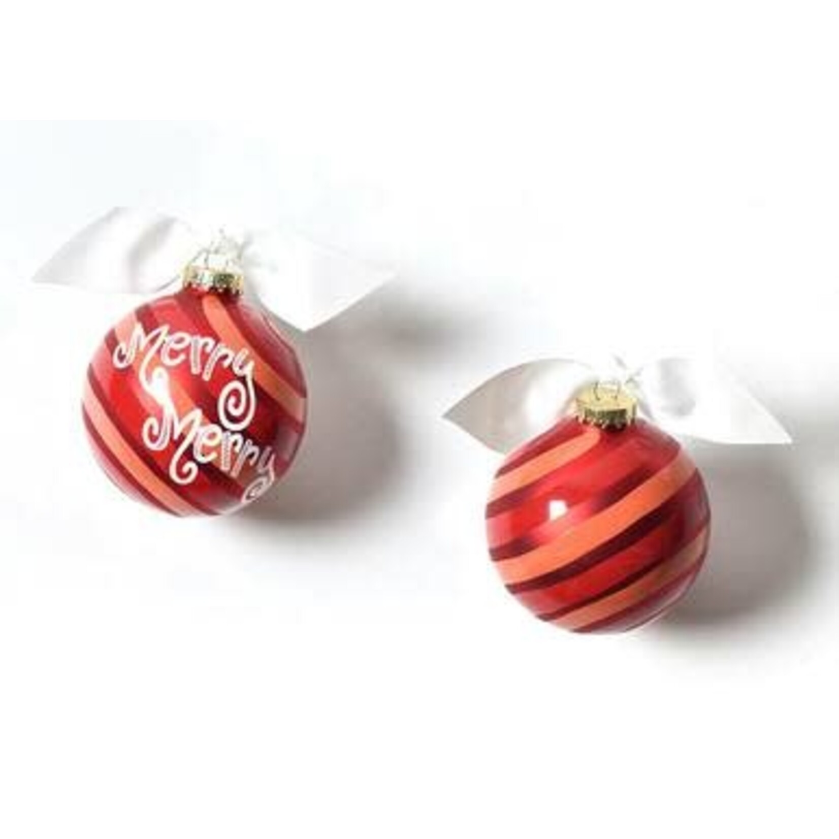 coton colors merry mint glass ornament