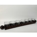 m. lynne designs metal and glass votive holder