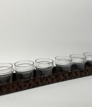 available at m. lynne designs Metal and Glass JB Votive Holder