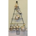 m. lynne designs metal christmas tree wall decor with hooks