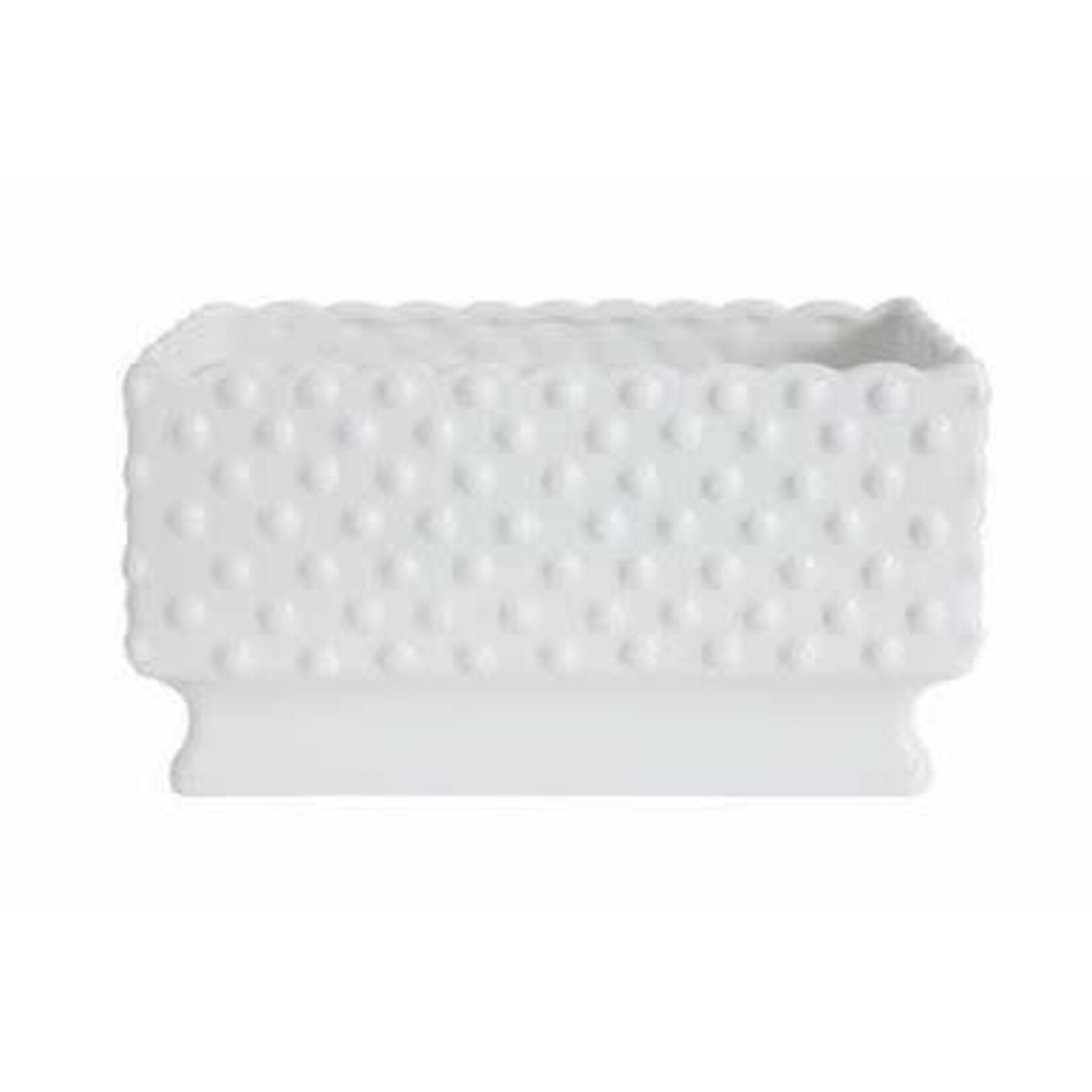 m. lynne designs milk glass rectangle dish