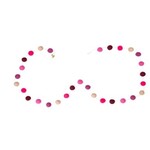 m. lynne designs mixed pinks pom pom felt garland