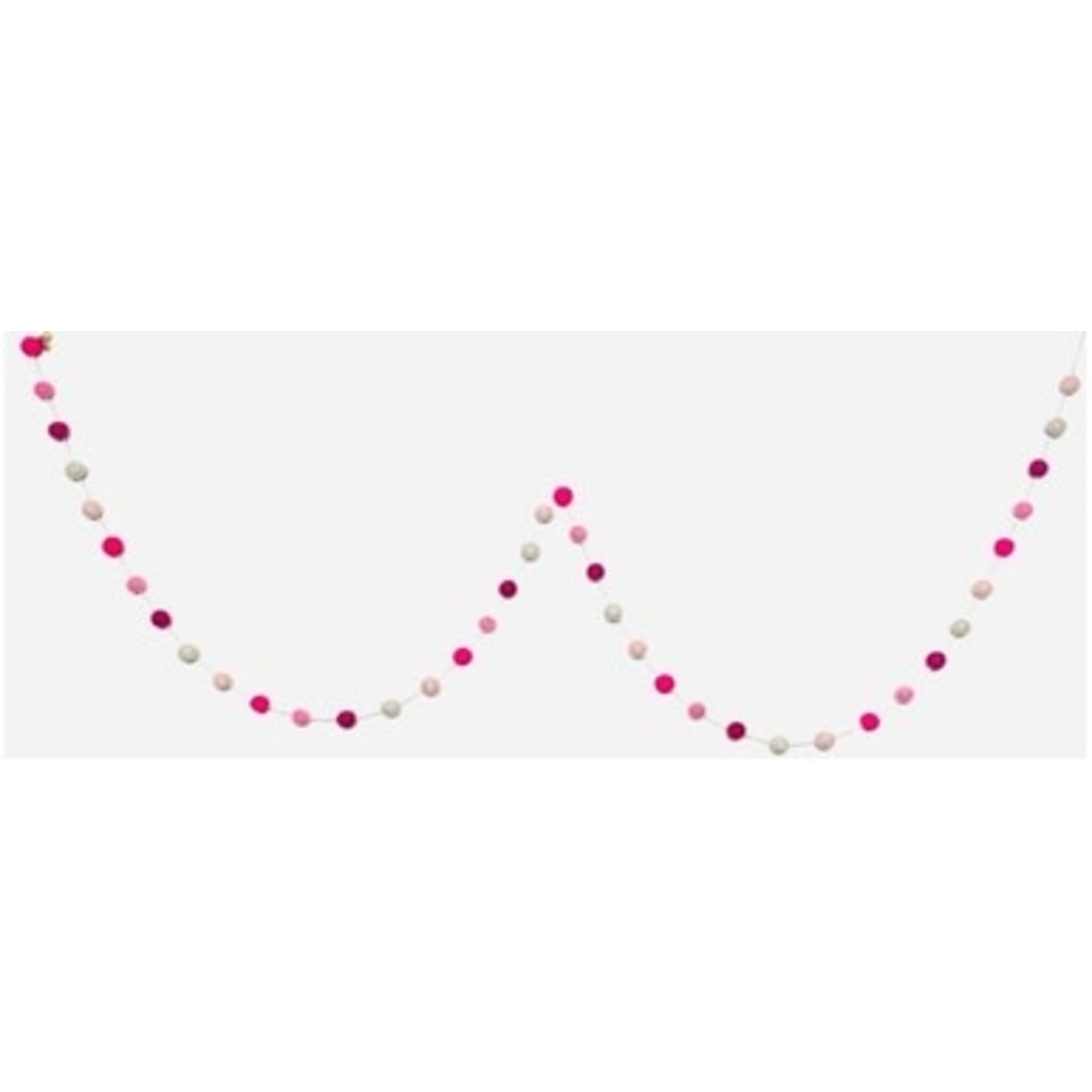 m. lynne designs mixed pink pom pom felt garland