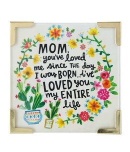 natural life Mom I Love You Corner Magnet