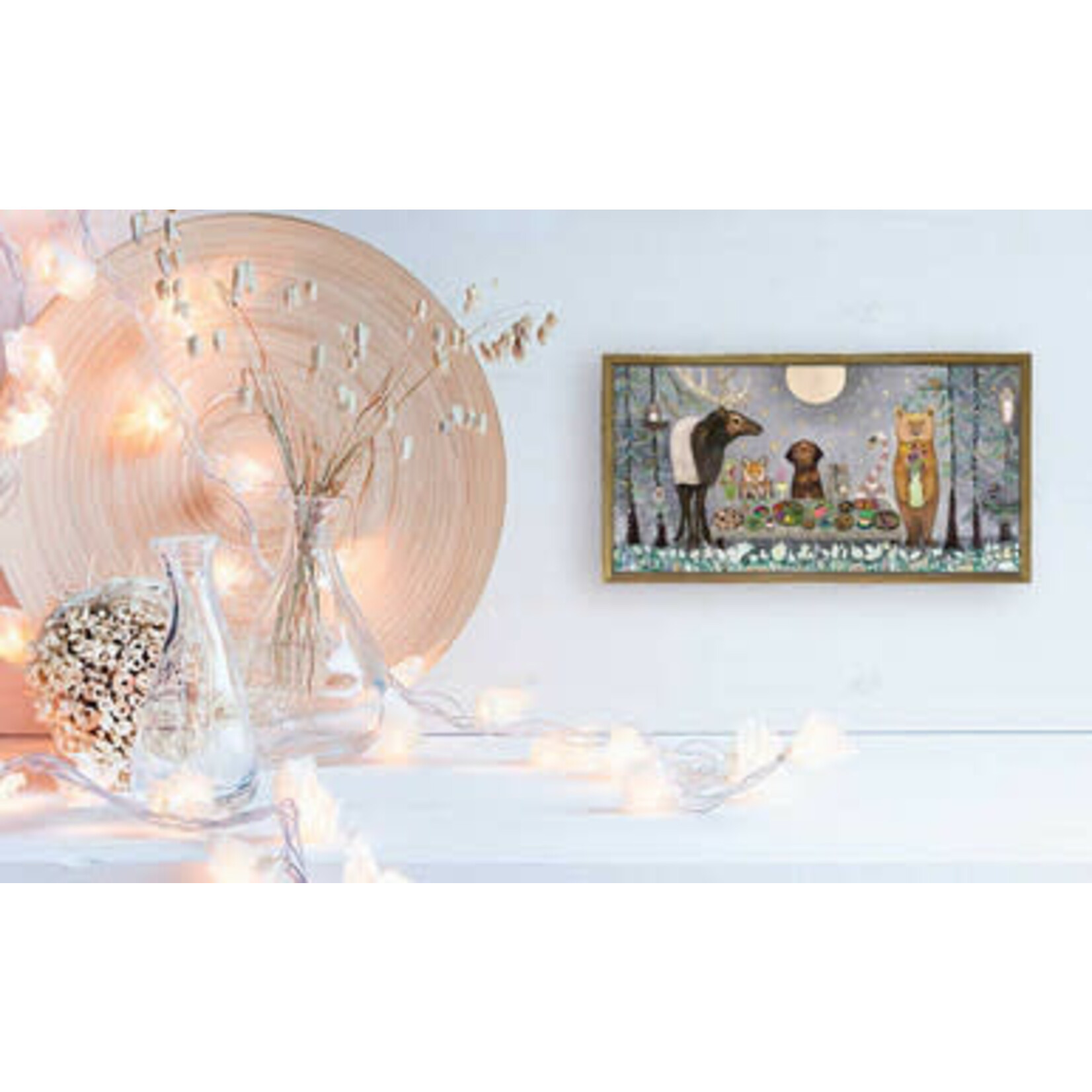 m. lynne designs moonlit kingdom framed canvas