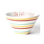 happy everything multi bright stripe oh happy day mod small bowl
