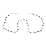 m. lynne designs multi-layer small pom pom felt garland