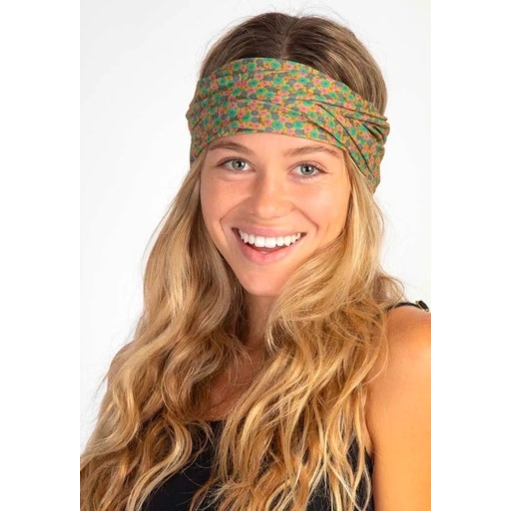 natural life mustard floral boho bandeau