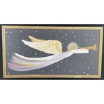 m. lynne designs nativity angel embellished framed canvas