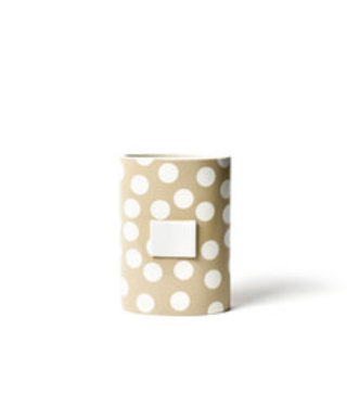 happy everything neutral dot oval mini vase