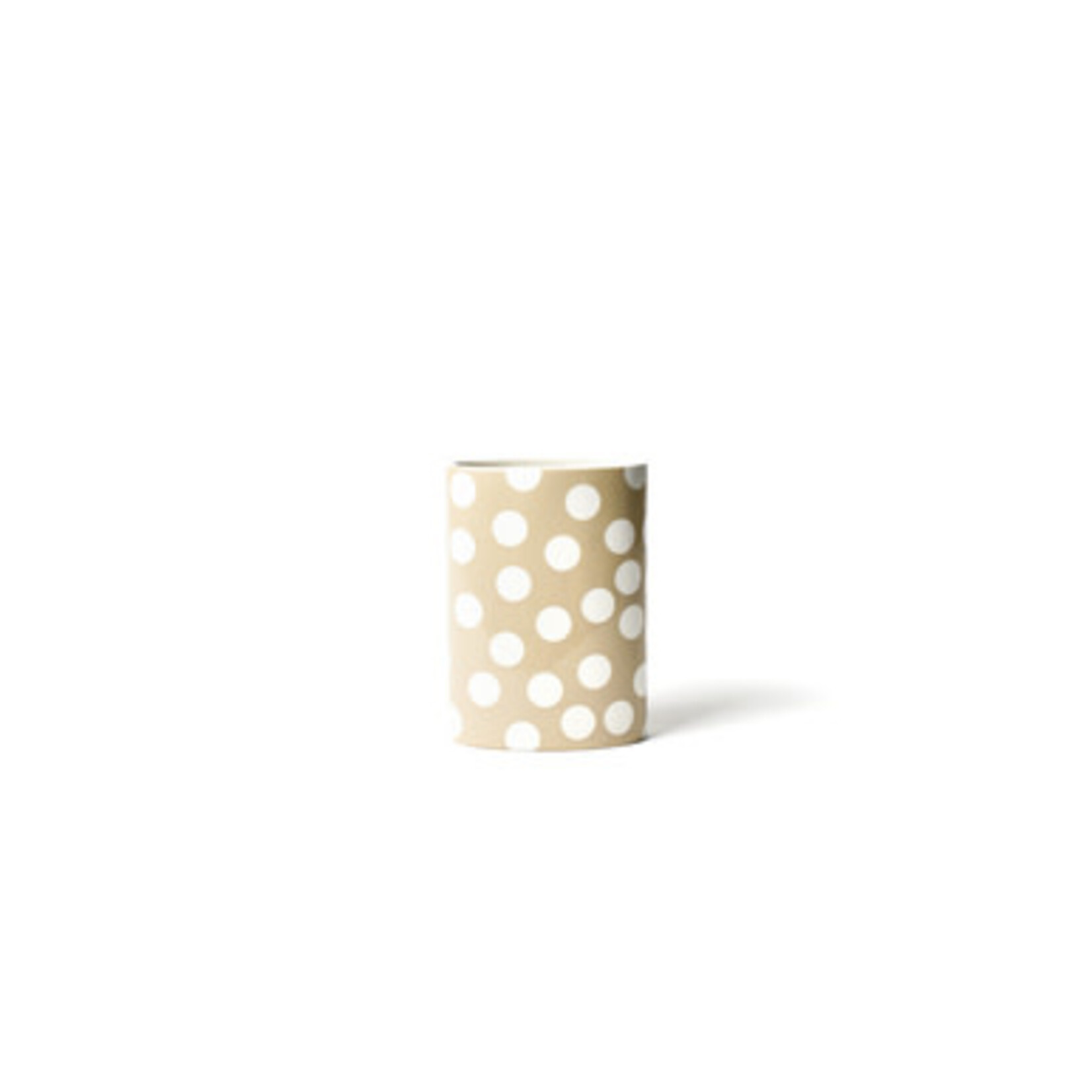 happy everything neutral dot oval mini vase