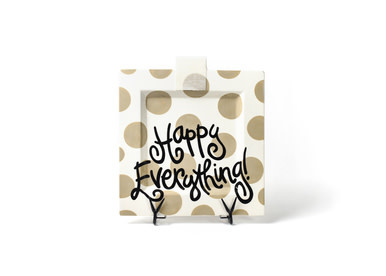 happy everything Neutral Dot Happy Everything Big Square Platter