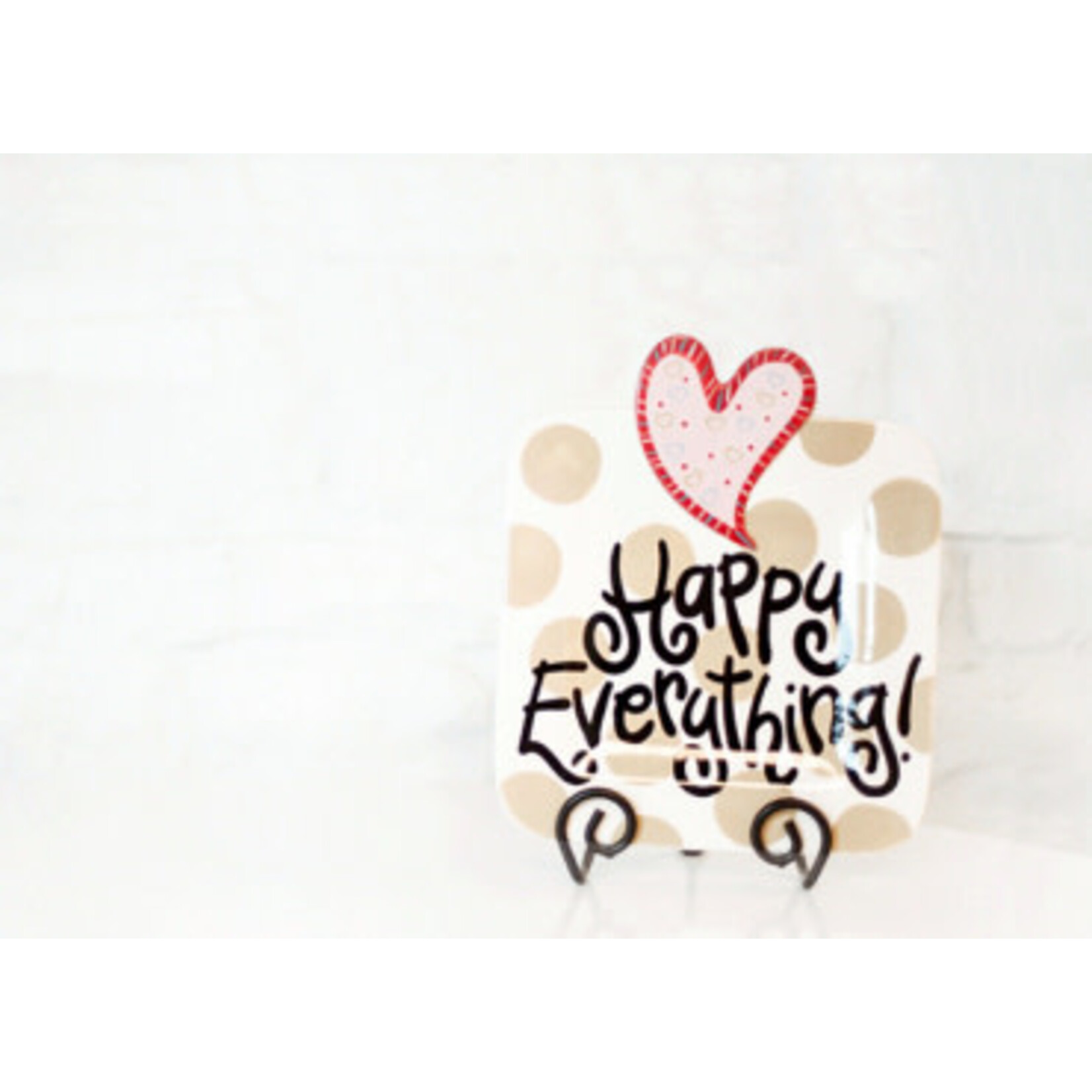 happy everything neutral dot happy everything mini square platter