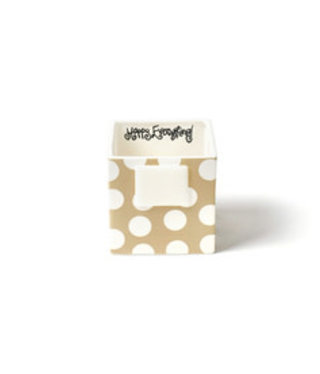 happy everything Neutral Dot Mini Nesting Cube Small