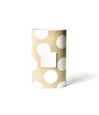 happy everything Neutral Dot Oval Big Vase